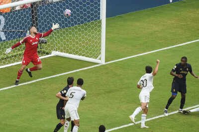 FIFA Club World Cup: Garcia's header the difference as Real Madrid edge Juventus to book quarter-final spot