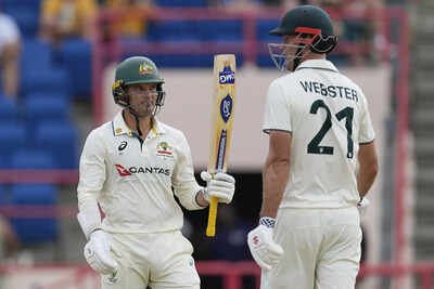 WI vs AUS 2nd Test: Carey, Webster shine again as Australia rally from collapse to post 286