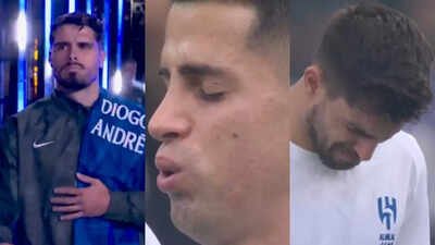 Watch: Ruben Neves, Cancelo break down; Neto carries special shirt in honour of Diogo Jota, Andre Silva