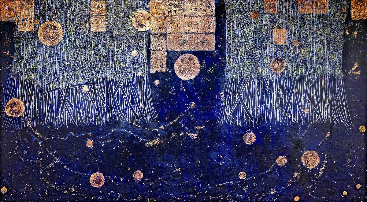 A piece from Call To The Mystic by artist Eva Malhotra 