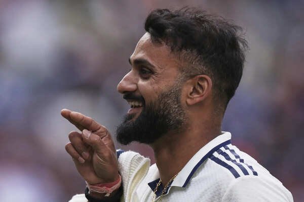India's Akash Deep (AP Photo/Scott Heppell) Akash Deep inspires India to series-tying win over England in second test