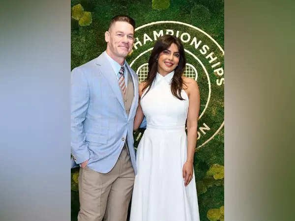 John Cena, Priyanka Chopra at Wimbledon 2025 tennis tournament. John Cena, Priyanka Chopra spotted at Wimbledon 2025 tennis tournament